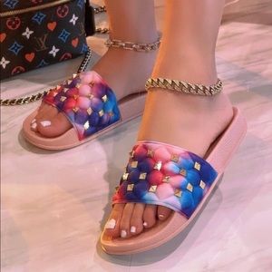 Anna Tie Dye Slide